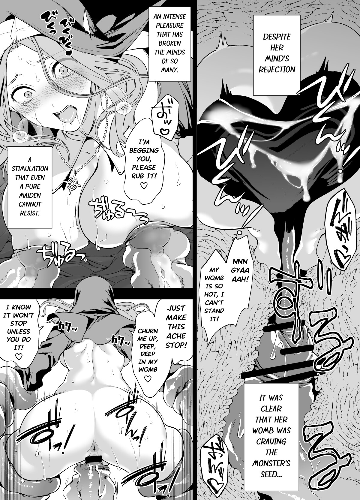 Hentai Manga Comic-Defeated by Tentacles - The Holy Maiden's Tragic End-Read-23